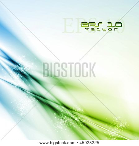 Abstract blue and green background. Vector design eps 10
