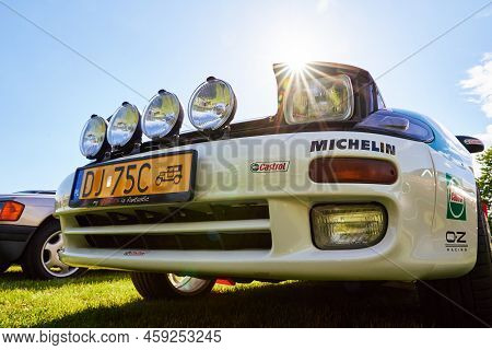 Detail Of Retro Toyota Celica Sport Car For Rally Racing. Katy Wroclawskie, Poland - May 28, 2022