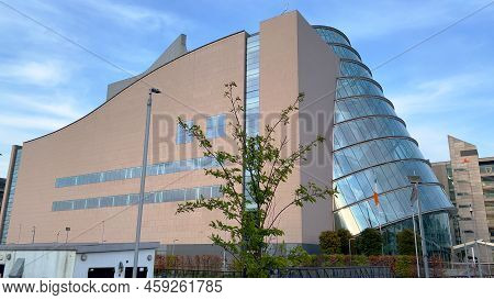 The Convention Centre Dublin In The Evening - City Of Dublin, Ireland - April 20. 2022