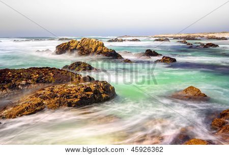 Seascape widok Oceanu Spokojnego