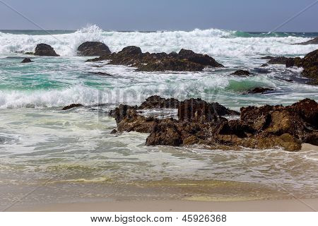 Seascape widok Oceanu Spokojnego
