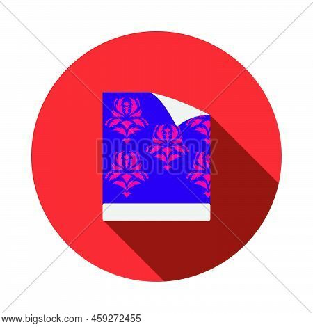 Wallpaper Icon. Flat Color Design. Vector Illustration.