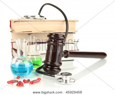 Concetto di medicina forense close up