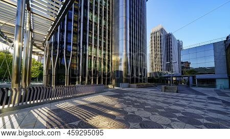 Complex Of Office Buildings In The City Center, Financial District Of Madrid, Spain.
