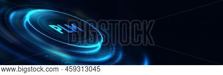 Plm Product Lifecycle Management System Technology Concept. Technology, Internet And Network Concept