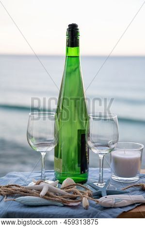 Txakoli Or Chacolí Slightly Sparkling Very Dry White Wine Produced In The Spanish Basque Country, Se