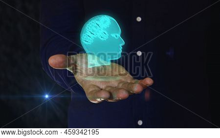 Artificial Intelligence Technology Ai Symbol Over Hand