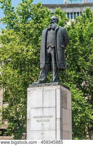 Belgrade, Serbia - June 7, 2022: Monument Of Nikola Pasic.