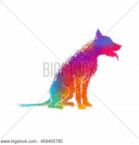 Cool Dog Illustration Digital Art Shirt Design