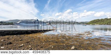 Killybegs, Ireland - July 22 2022: Ms Arcadia Is A Cruise Ship In The P And O Cruises Fleet Visiting