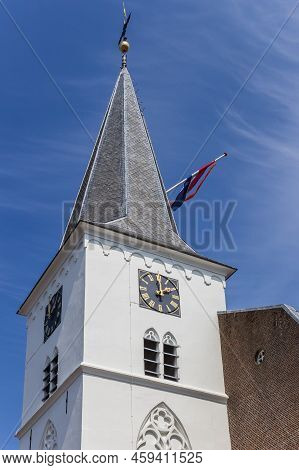 White Tower Of The Historic Church Of Holten, Netherlands