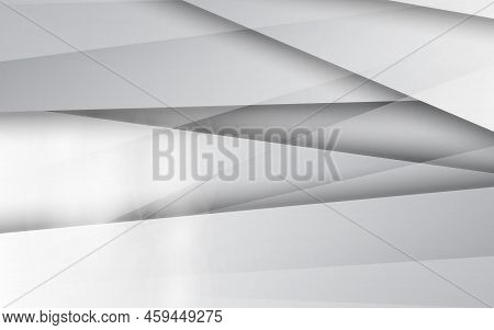 Abstract Geometric Silver Metal Colors Modern Background