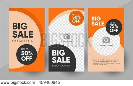 Social Media Story Template Design Layout Sale