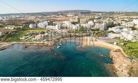 Aerial Pernera Beach, Protaras, Cyprus