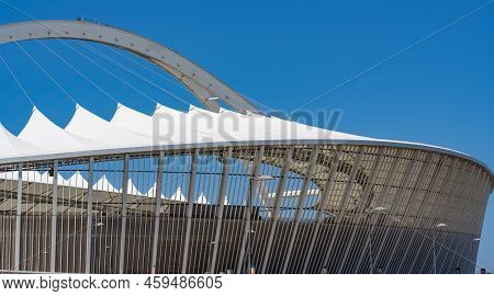 Durban, South Africa, February 23, 2022: The Moses Mabhida Stadium Football Stadium In Durban South 