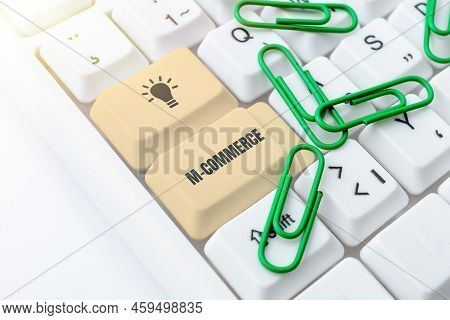 Inspiration Showing Sign M Commerce. Word For Commercial Transactions Conducted Electronically By Mo