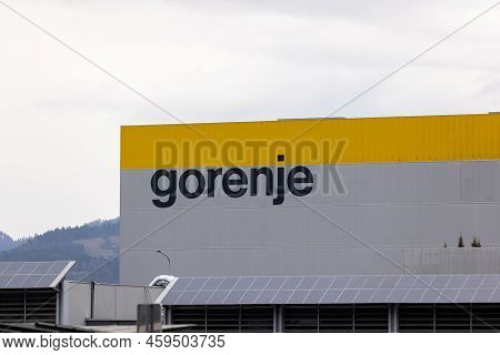 Slovenia, Velenje - March 30 2022: Gorenje Production Facility Of Home Appliances In Europe