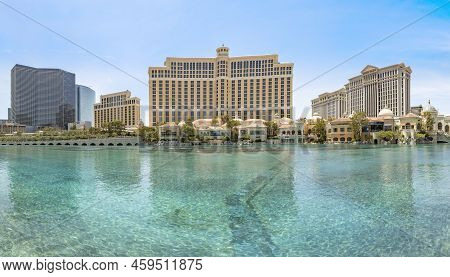 Las Vegas, Usa - May 23, 2022:   Bellagio Is The Luxury Hotel And Casino Located On The Las Vegas St