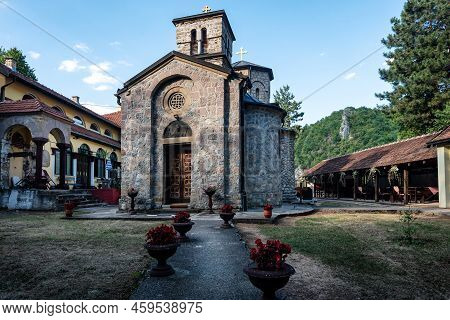 Orthodox Christian Monastery. Serbian Monastery Of John The Baptist (manastir Jovanje). 13th Century
