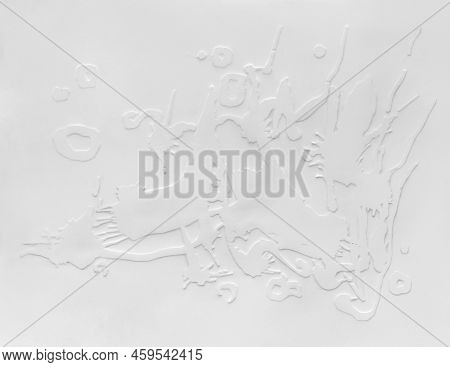 A Abstract Embossing On White Paper Surface