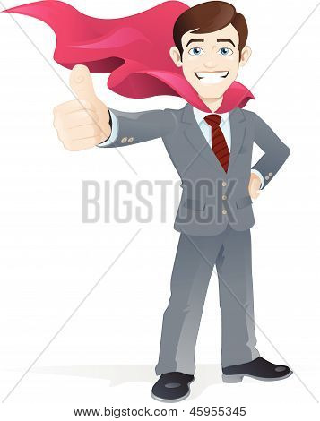 슈퍼 히어로 사업가 게는 엄지를