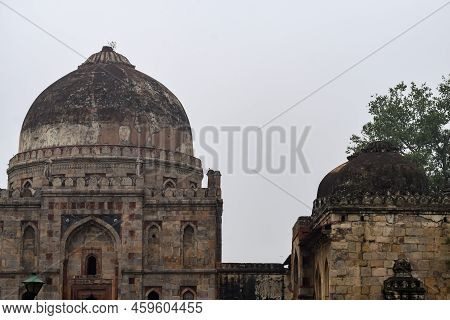 Mughal Architecture Inside Lodhi Gardens, Delhi, India, Beautiful Architecture Inside The The Three-