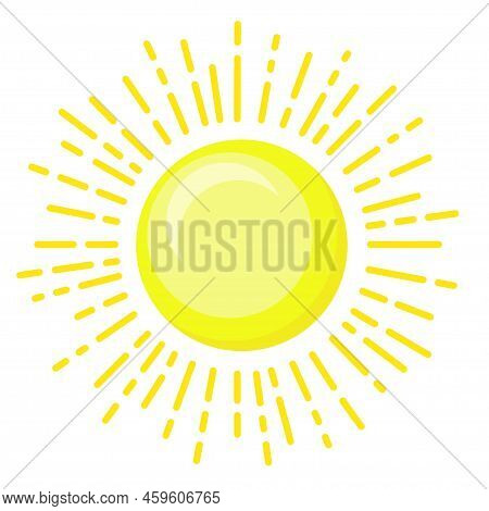 Vector Weathe Logo Design. Illustration Of Sun
