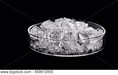 Polyester Resin For Powder Coatings, Polyester Acrylic Crystals On Isolated Background