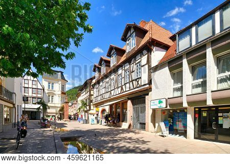 Neustadt An Der Weinstrasse, Germany - August 2022: Alley Called 'laustergasse' In Old Historic City