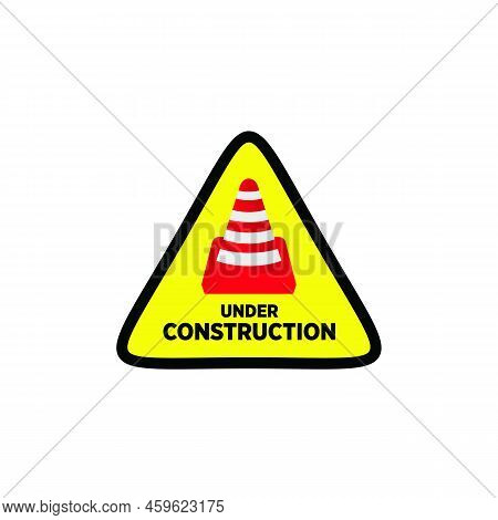 Under Construction Sign Symbol Design Vector Template
