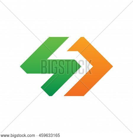 Hexagon Letter Sj Logo Icon Design, Geometric Sj Alphabet Monogram Logo