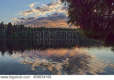 Nature Around Uusi Valamo Orthodox Monastery In Finnish Heinavesi.