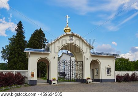 Uusi Valamo Monastery Orthodox Building In Finnish Heinavesi.