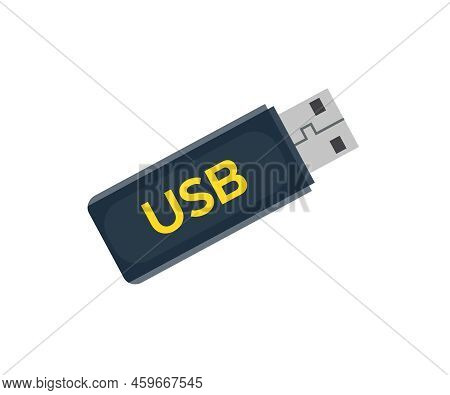Flash Drive Usb, Compact Data Storage Device. Memory Stick Logo Design. Personal Information Cyber S