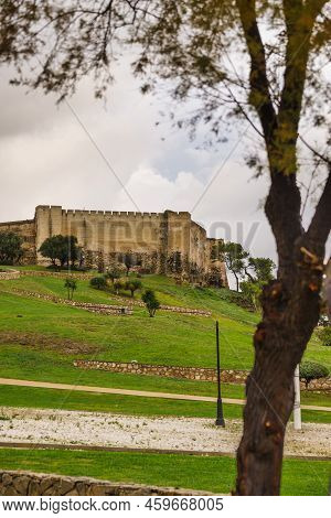 Sohail Castle In Fuengirola, Malaga Spain. Tourist Attraction, Place To Visit. Holidays On Costa Del