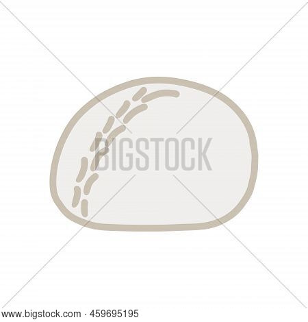 Banh Bao Food Hand Drawn Vector Illustration Icon Logotype In Cartoon Comic Style