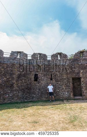 One Of The Oldest Strongholds Of Norman Britain, The Great Circular Stone Shell Keep Of Totnes Castl