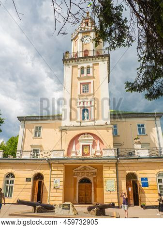 Sambir, Ukraine - May, 2022: Town Hall Of Sambir On Market Square Was Built In 1638-1668 And Reconst