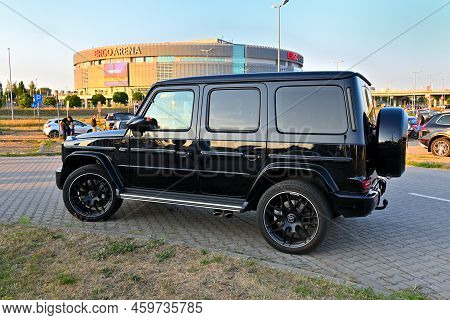 Gdansk, Poland - August 12, 2022: Mercedes Benz G-class On The Street In The City
