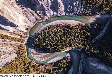 Ruinaulta Canyon In Switzerland Known As The Grand Canyon Of The Country