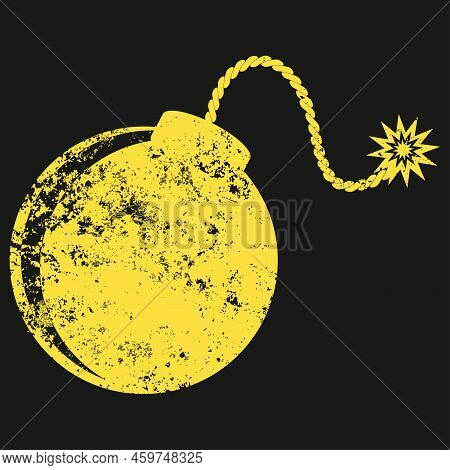 Bomb Icon, Vector Illustration. Flat Design Style. Bomb Icons Graphic Design Vector Symbols.