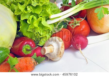 Frisches Gemüse, isoliert