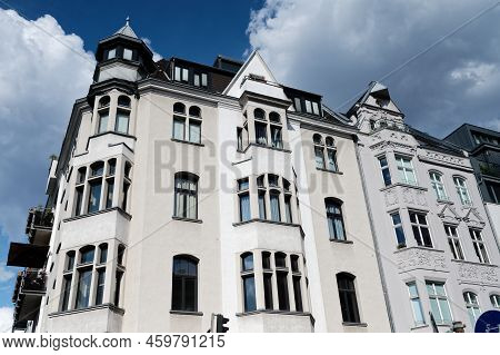 Beautiful Old Buildings In The Belgian Quarter Of Cologne In The Style Of Historicism