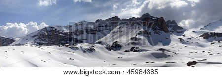 Panorama Snowy gór
