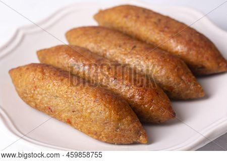 Turkish Domestic Special Food Icli Kofte And Oruk , Domestic Turkish Foods. Hatay Oruk Kofte.
