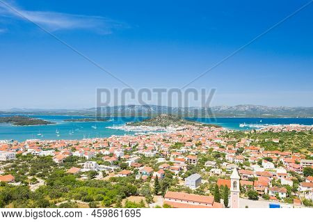 Aerial View Of The Town Of Murter On The Island Of Murter, Croatia