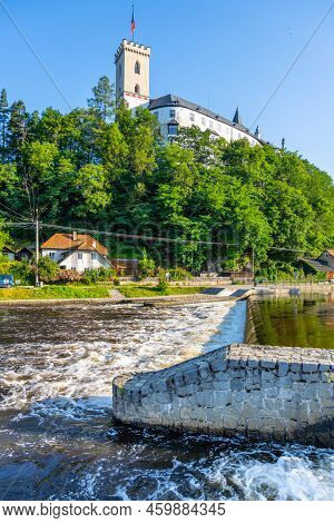 Rozmberk Castle Above Vltava River, Rozmberk Nad Vltavou, Czech Republic