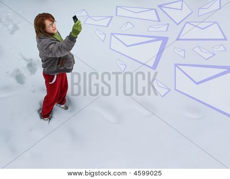 Flicka skicka e-post