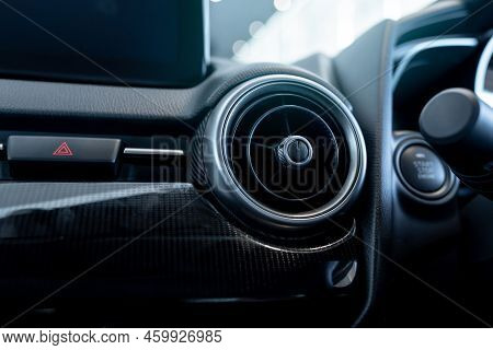 Car Air Vent. Car Air Conditioner. Automobile Air Conditioning System. Car Ventilation System. Auto 