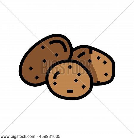 Chip Potato Vegetable Color Icon Vector. Chip Potato Vegetable Sign. Isolated Symbol Illustration